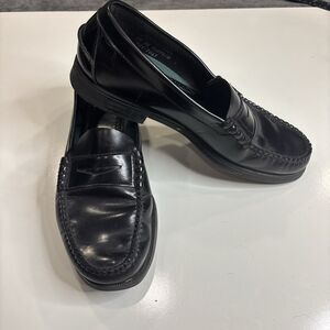 Sebago Classic Dan Penny Loafers Mens Size 10 Black Leather Made in USA Slip On